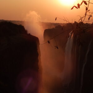 Victoria Falls at Sunset darker